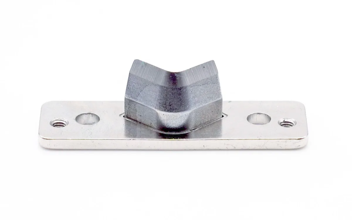 Corner Radius Die R3.5 on its two-screw mounting plate
